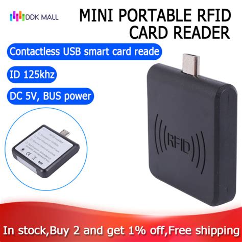 Mini Portable RFID 125KHz ID Card Reader Smart EM Card USB ID Card Support Reader Win8/Android ...