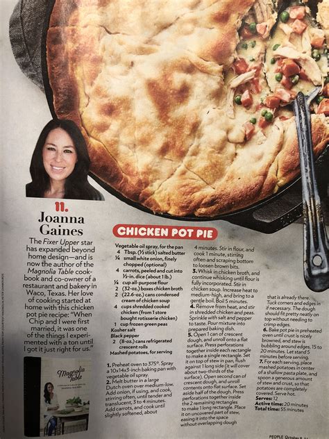 Joanna Gaines Chicken Pot Pie Recipe Pot Pies Recipes Chicken Pot