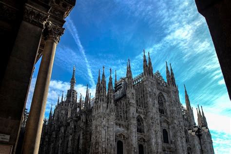 Premium Photo Low Angle View Of Duomo Di Milano Against Sky