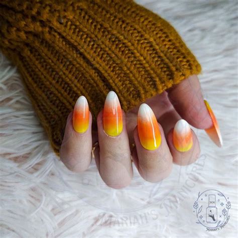 Candy Corn Press On Nails Spooky Season Gothic Witch Nails Halloween