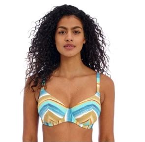 Freya Swim Castaway Island Uw Plunge Bikini Top Multi