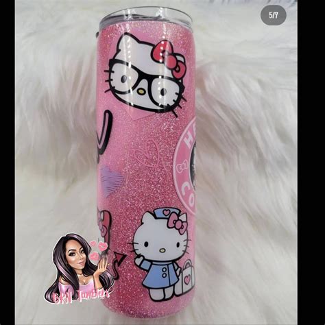 Hello Kitty Tumbler Kuromi Tumbler Hello Kitty Cup Hello Etsy