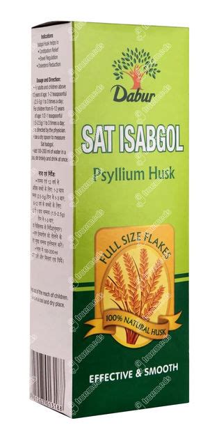 Dabur Sat Isabgol Powder 200 Gm Uses Side Effects Dosage Price