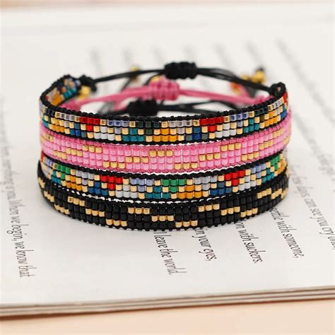 Go Boho Pulseras Geom Tricas Coloridas Para Mujer Joyer A Bohemia Hecha