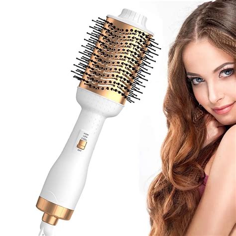 3 In 1 Hair Dryer Brush Hot Hair Air Styler For Hair Salon Straightening Curling Walmart