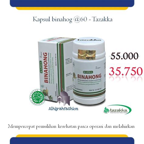 Jual Herbal Kapsul Ekstrak Binahong Tazakka Herbal Diabetes Tazakka