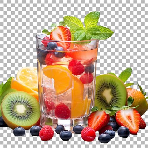 Premium Psd Fruit Juice On Transparent Background