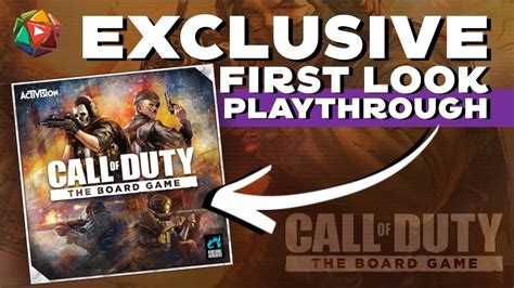 CALL Of DUTY The BOARD GAME Playthrough Exclusive First Gameplay