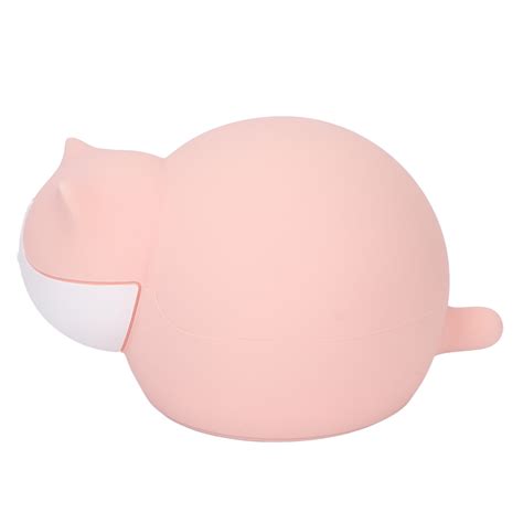 Cat Hot Water Bottle Silicone Cute Water Injection Mini Portable Hot Water Bag For StudentPink