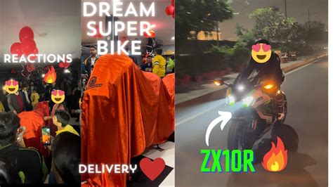 Finally Apni Dream Superbike Kawasaki Zx10r Ki Delivery Leli🔥 Only One In North India Youtube