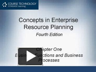 Ppt Concepts In Enterprise Resource Planning Fourth Edition