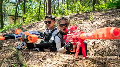 LTT Game Nerf War Captain SEAL X Warriors Nerf Guns Fight Mr Zero