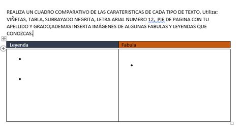 Plantilla De Cuadro Comparativo En Word Homillux