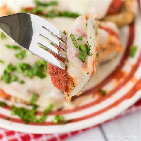 Healthy Baked Chicken Parmesan The Weary Chef