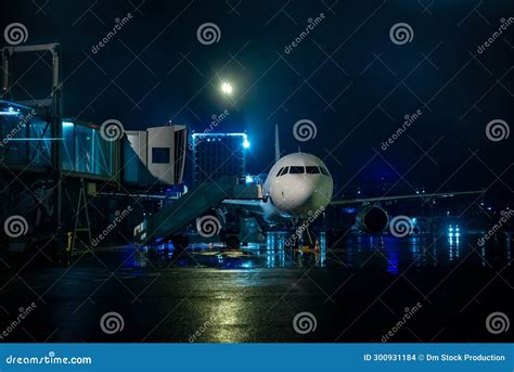 Airplane with a ramp stock photo. Image of ramp, preparation - 300931184