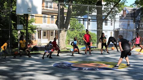 City of Poughkeepsie summer basketball clinic College Hill Park