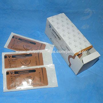 Absorbable Chromic Catgut Suture With Needle 3 15 Wholesale China