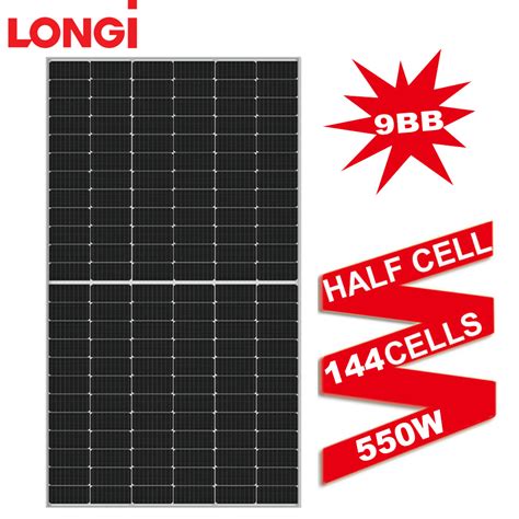 Longi High Efficiency W Mono Perc With Half Cut Technology Solar