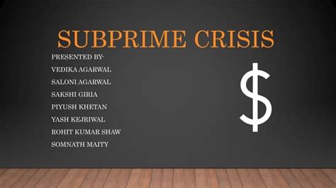 Subprime Crisispptx