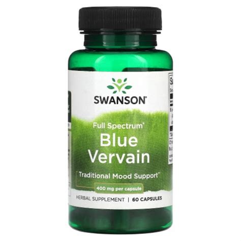 Swanson Full Spectrum Blue Vervain Mg Capsules Count Fry