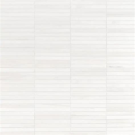 Bianco Dolomite Premium Stacked Honed Marble Mosaic Tile