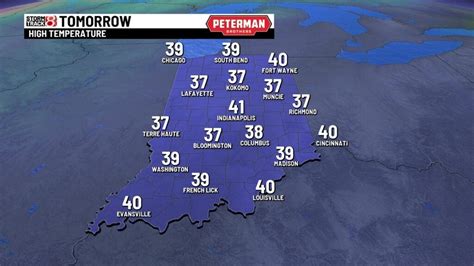 Cold with snow chances Saturday - Indianapolis News | Indiana Weather ...