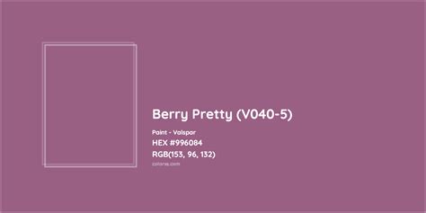 Valspar Berry Pretty V040 5 Paint Color Codes Similar Paints And