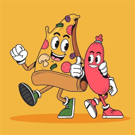 Cartoon Eating Pizza Images - Free Download on Freepik