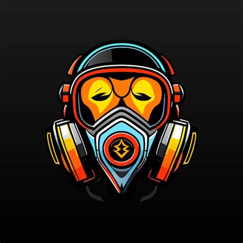 Premium Vector Gas Mask Esport Mascot Gaming Logo Illustration Design