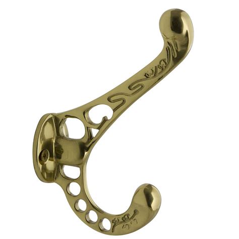 Historic Houseparts Inc Robe And Towel Hooks Solid Brass Victorian Coat Hook Polished Brass