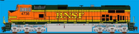 BNSF GE Dash 9-44CW #4736 by AngryDuolingo on DeviantArt