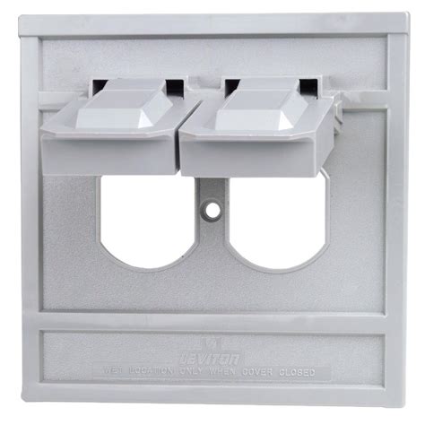 Leviton Single Gang Duplex Horizontal Commercial Grade Weatherproof