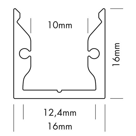 Proled Aluminiumprofil S Line Standard