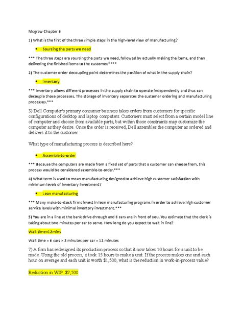 Mcgraw hill ch 4 quiz - quiz 4 - Mcgraw hill ch 4 quiz 1) Capacity can