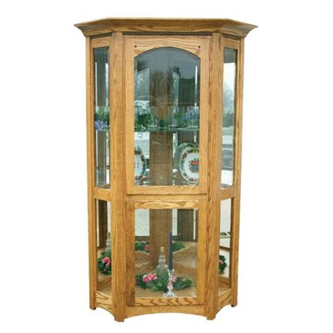 Amish Oak Corner Curio Cabinet Cabinets Matttroy