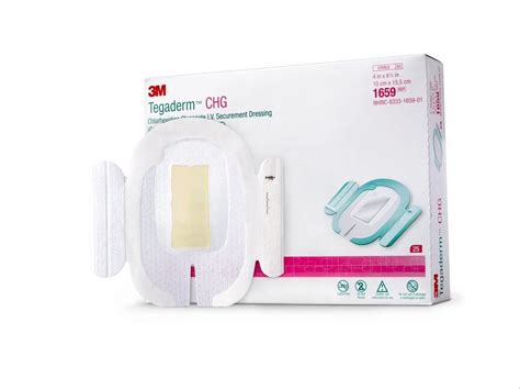 3M™ Tegaderm™ CHG Chlorhexidine Gluconate I.V. Securement Dressing 1659