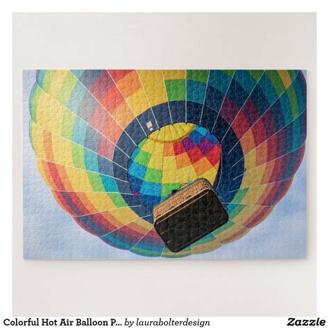 Colorful Hot Air Balloon Photograph Jigsaw Puzzle Art Prints Artwork