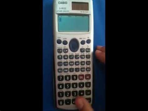 Operaciones De Numeros Complejos Calculadora Casio Fx Es Youtube