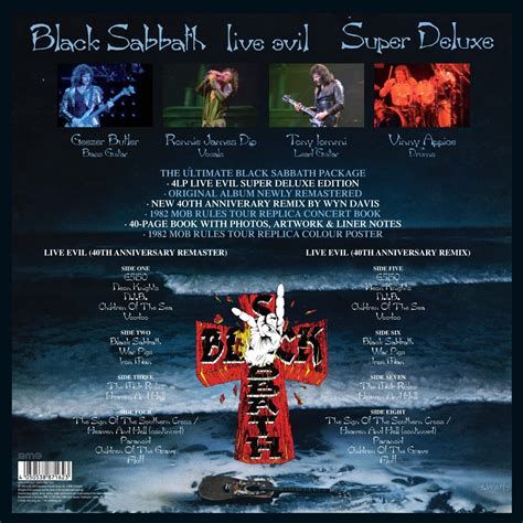 Black Sabbath 4 LP Live Evil 40th Anniversary Super DLX Vinyl