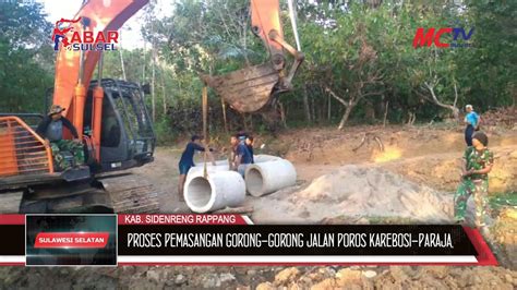 PROSES PEMASANGAN GORONG GORONG PENTING PADA JALAN POROS KAREBOSI