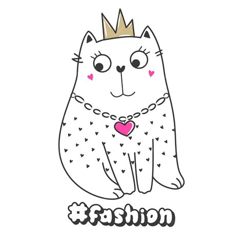 Premium Vector | Vector doodle cats illustrations and kitten quotes