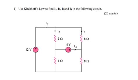 Solved Use Kirchhoff S Law To Find I I I And I In The Chegg