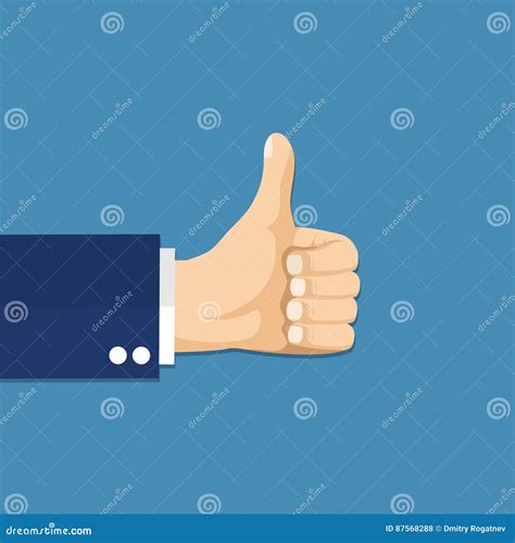 Businessman Hands Hold Thumbs Up Stock Vector Illustration Of Group