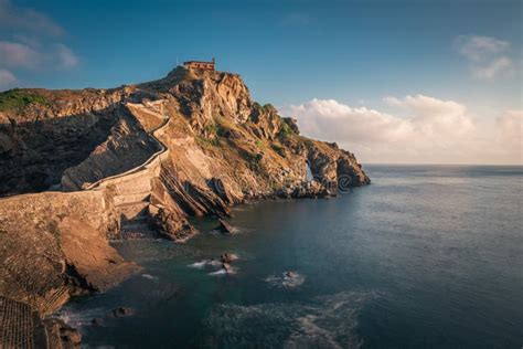 San Juan De Gaztelugatxe at Sunrise, Basque Country, Spain Stock Image ...