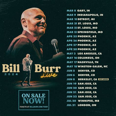 Bill Burr - Berkeley, CA - tickets on sale now! Tickets...