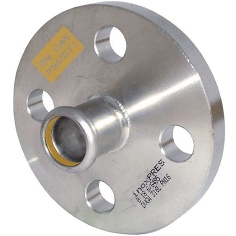 M Press Stainless Steel Gas Pn16 Flange Adapter Valvestubesfittings