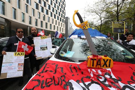 Etwa 300 Taxifahrer protestieren in Brüssel gegen Uber BRF Nachrichten