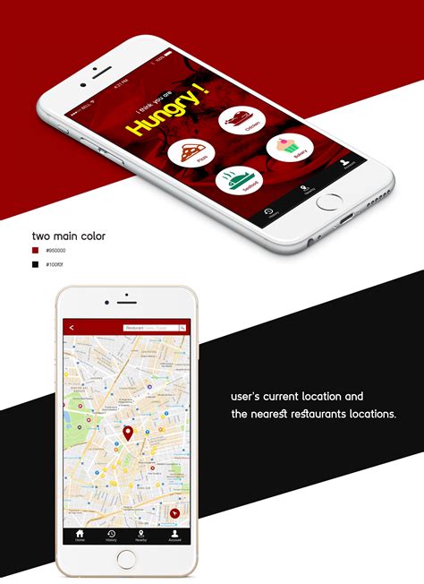 Restaurant Nearby | Mobile app on Behance