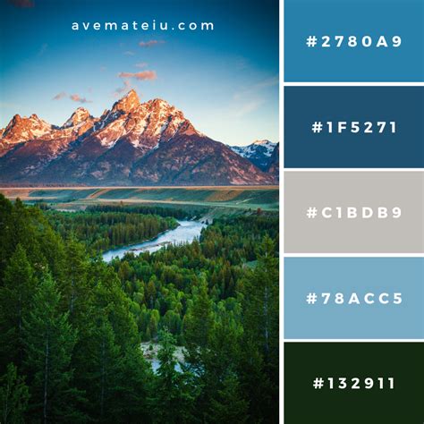 Snake River Sunrise Color Palette 165 - Ave Mateiu