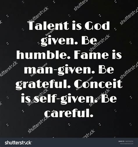 Quote Wisdom Talent God Given Be Stock Illustration 1469536292